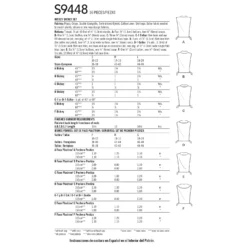 Simplicity Pattern S9448 Misses' Dickey Set -Sewing Supplies Store S9448 envelope back scaled