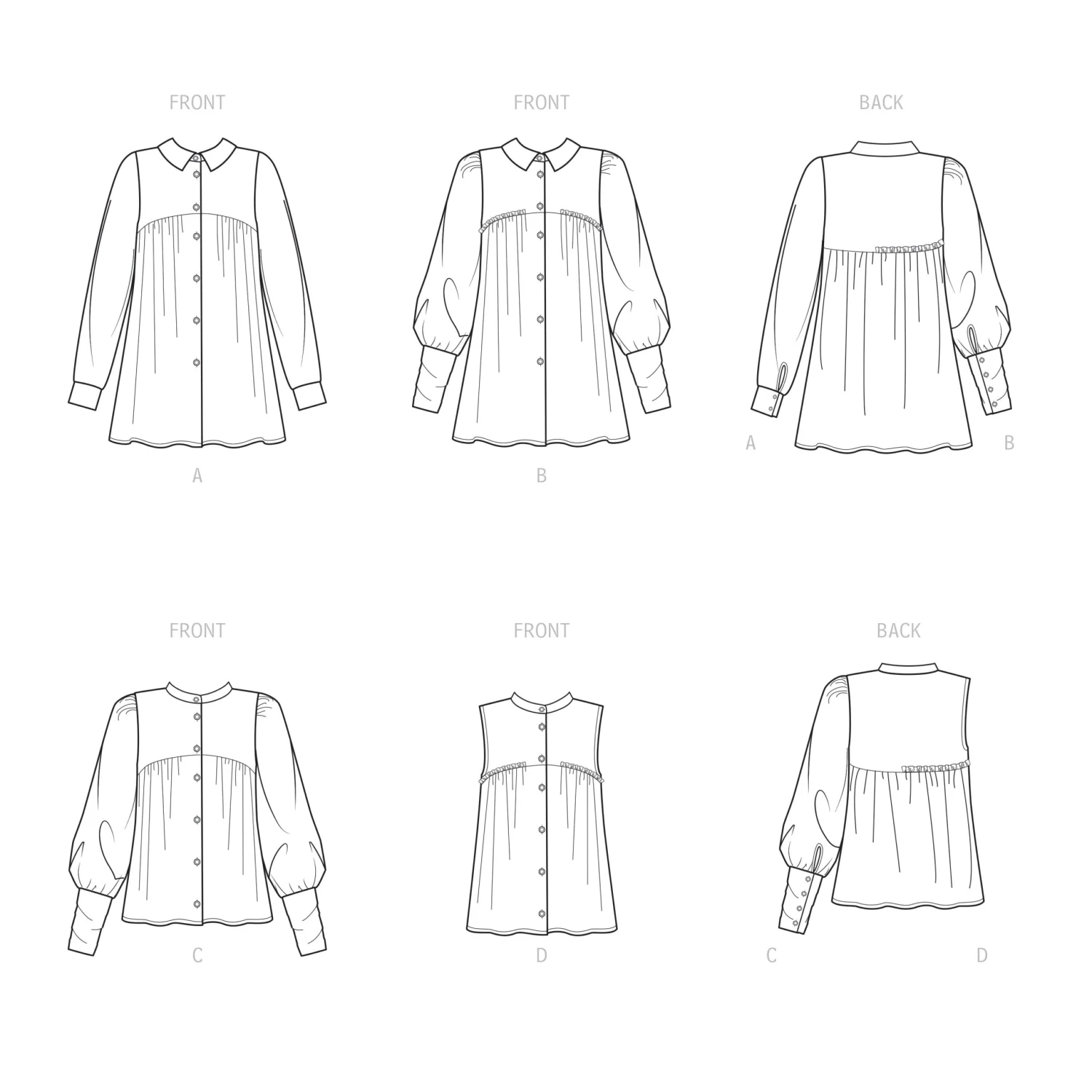 Simplicity Sewing Pattern S9467 Misses' Tops 2 Simplicity Sewing Pattern S9467 Misses' Tops - Image 2