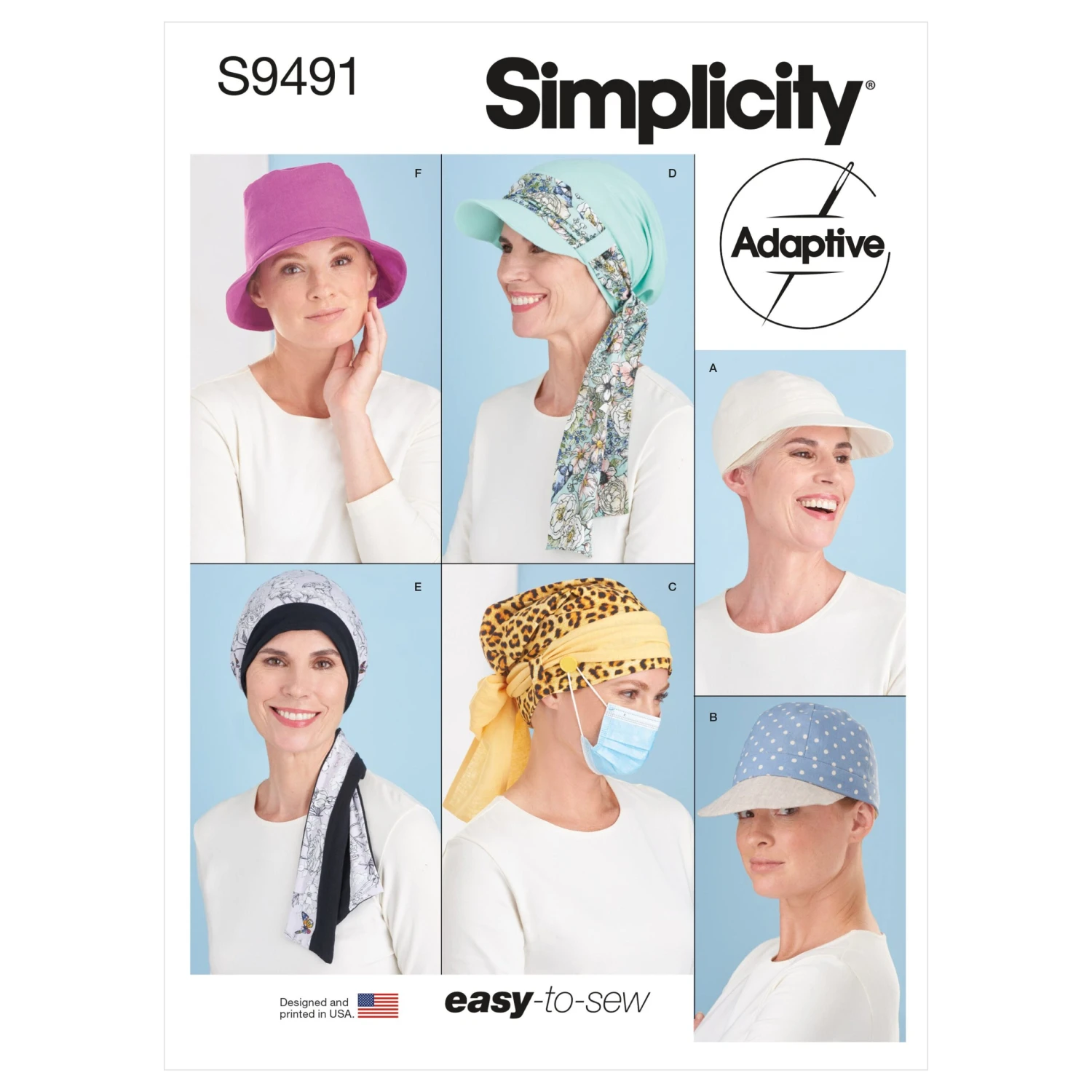 Simplicity Sewing Pattern S9491 Chemo Head Coverings 1 Simplicity Sewing Pattern S9491 Chemo Head Coverings