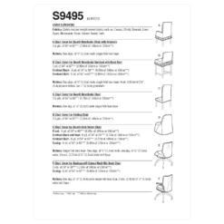 Simplicity Sewing Pattern S9495 Chair Slipcovers -Sewing Supplies Store S9495 envelope back scaled