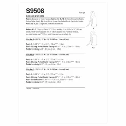 Simplicity SS9508 Sling Bags In Two Sizes -Sewing Supplies Store S9508 envelope back scaled