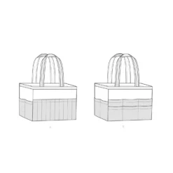 Simplicity SS9527 Organizer Bag -Sewing Supplies Store S9527 line art scaled