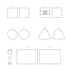 Simplicity SS9530 Pillows & Pillow Case -Sewing Supplies Store S9530 line art scaled