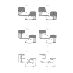 Simplicity SS9531 Slippers -Sewing Supplies Store S9531 line art scaled