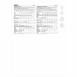 Simplicity SS9537 Misses' Blouses & Skirt -Sewing Supplies Store S9537 envelope back scaled