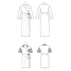 Simplicity SS9540 Women's Dresses 12 Simplicity SS9540 Women's Dresses -Sewing Supplies Store S9540 line art scaled