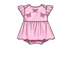 Simplicity SS9557 Babies' Romper -Sewing Supplies Store S9557 product hires 02 scaled