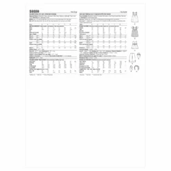 Simplicity SS9559 Child Dress, Top/Pant, Accessories -Sewing Supplies Store S9559 envelope back scaled