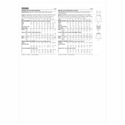 Simplicity SS9560 Child/Girl Dress, Top, Skirt -Sewing Supplies Store S9560 envelope back scaled