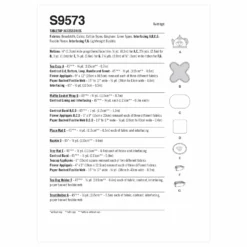 Simplicity SS9573 Tabletop Accessories -Sewing Supplies Store S9573 envelope back scaled