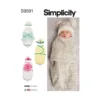 Simplicity Pattern SS9591 Babies' Buntings And Hats