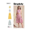 Simplicity Pattern SS9613 Misses' Top And Skirts