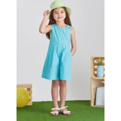 Simplicity Pattern SS9617 Children's And Girls' Jumpsuit, Romper And Dress -Sewing Supplies Store S9617 product hires 02 scaled