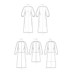 Simplicity Pattern S9640 Misses' Sleeve Dress -Sewing Supplies Store S9640 line art