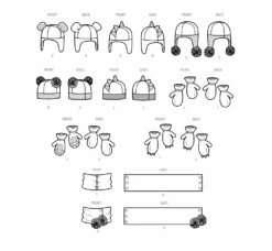 Simplicity Pattern 9657 Undefined Accessories -Sewing Supplies Store S9657 line art