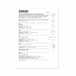 Simplicity Pattern 9658 Hats & Gloves Accessories -Sewing Supplies Store S9658 envelope back scaled