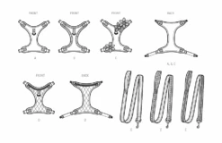 Simplicity Pattern 9664 Pet Accessories -Sewing Supplies Store S9664 line art