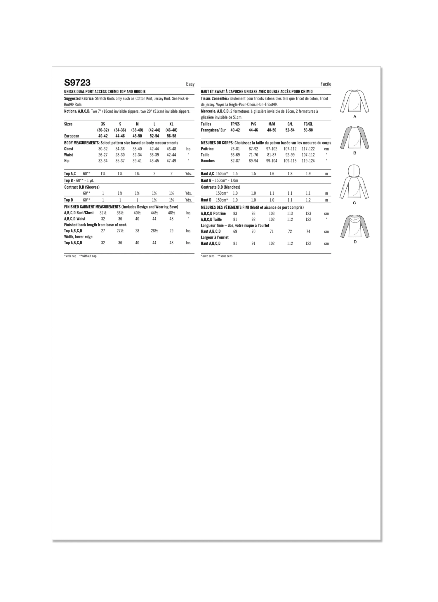 Simplicity Pattern S9723 Unisex Top/Vest 2 Simplicity Pattern S9723 Unisex Top/Vest - Image 2