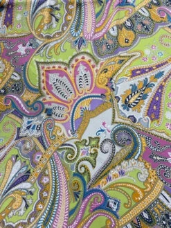 Satin Twill Fabric, Paisley