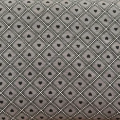 Printed Flannelette Fabric, Square With Heart- 108cm Width