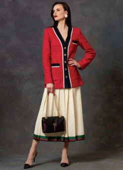 Vogue Pattern V1643 Misses'/Misses' Petite Jacket, Dress And Skirt -Sewing Supplies Store V1643 02 06780.1579975751
