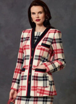 Vogue Pattern V1643 Misses'/Misses' Petite Jacket, Dress And Skirt -Sewing Supplies Store V1643 06 10362.1579975756