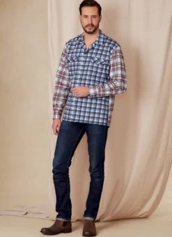 Vogue Pattern V1827 Unisex Shirts -Sewing Supplies Store V1827 product hires 03 scaled