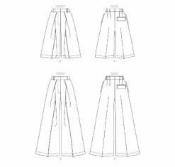 Vogue Pattern V1910 Misses' Pants -Sewing Supplies Store V1910 line art