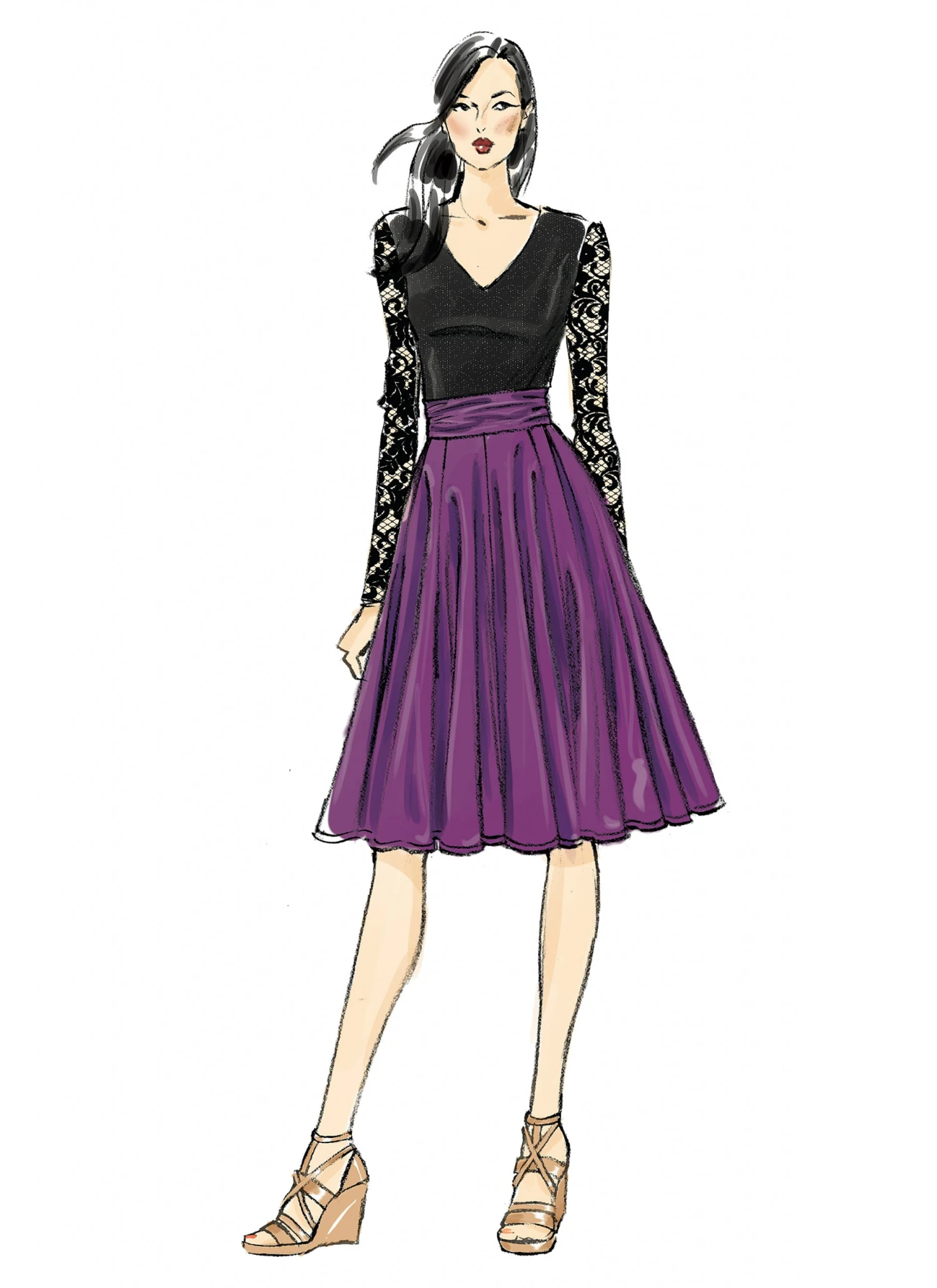 Vogue Pattern V8980 Misses' Skirt 6 Vogue Pattern V8980 Misses' Skirt - Image 6