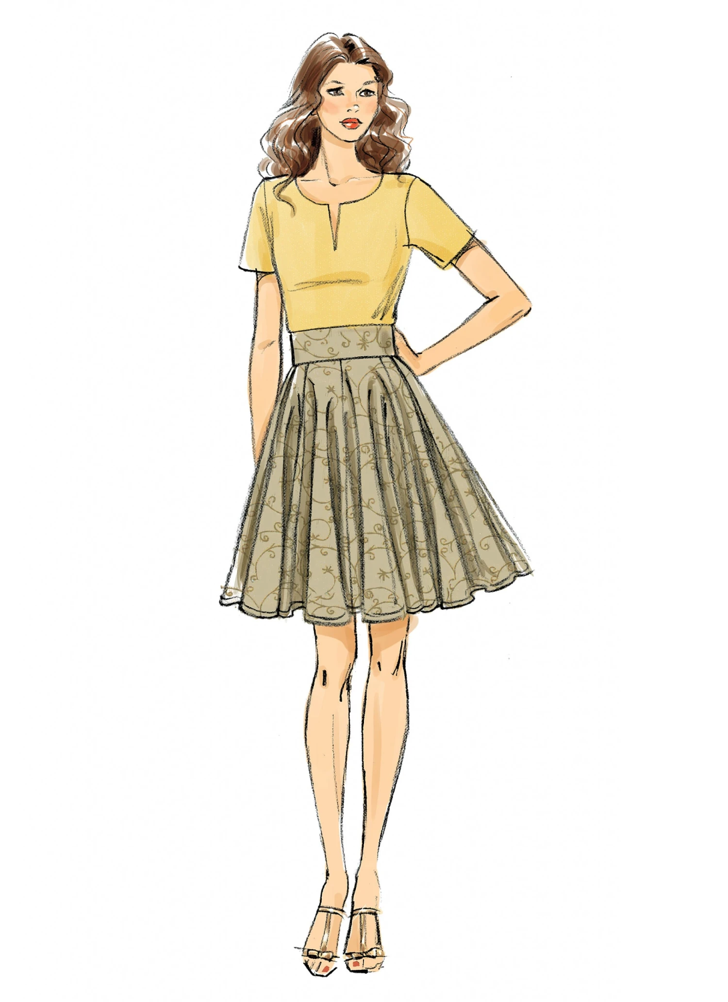 Vogue Pattern V8980 Misses' Skirt 7 Vogue Pattern V8980 Misses' Skirt - Image 7