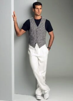 Vogue Pattern V8987 Men's Vest 9 Vogue Pattern V8987 Men's Vest -Sewing Supplies Store V8987 02