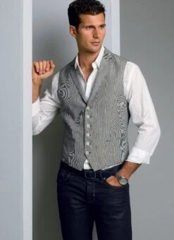 Vogue Pattern V8987 Men's Vest 12 Vogue Pattern V8987 Men's Vest -Sewing Supplies Store V8987 05