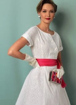 Vogue Pattern V9105 Misses' Dress And Sash 15 Vogue Pattern V9105 Misses' Dress And Sash -Sewing Supplies Store V9105 06