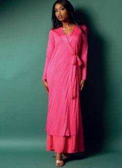 Butterick Pattern B5963 Misses' Robe, Top, Gown, Pants And Bag