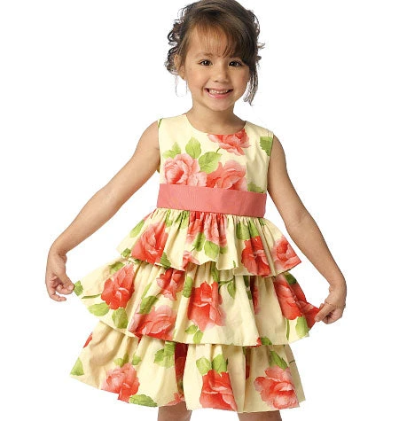 Butterick Pattern B6161 Girls Gathered Waist Dresses 1 Butterick Pattern B6161 Girls Gathered Waist Dresses