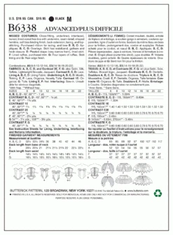 Butterick Pattern B6338 Curved-Hem Corsets And Skirts -Sewing Supplies Store b6338 407601c1 0b12 40db 963d cb803c476998