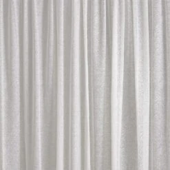 Boucle Lace Curtain Fabric, White