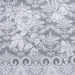 Cabbage Rose Lace Fabric, White