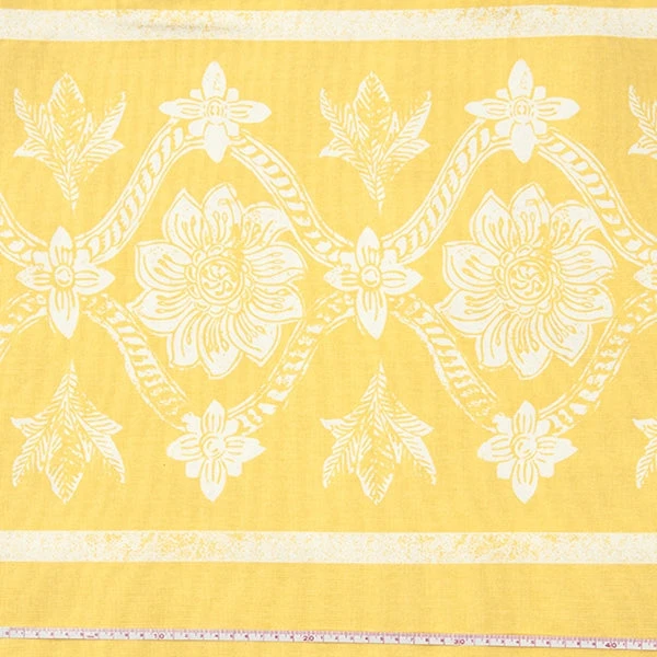 Cotton Duck Fabric, Summer Fresh Saffron- Width 140cm 1 Cotton Duck Fabric, Summer Fresh Saffron- Width 140cm