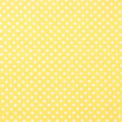 Spotmania Midspot Cotton Fabric, Gold & White- Width 114cm