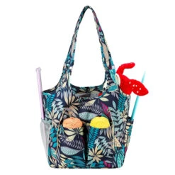 Knitting Tote Bag, Urban Jungle- Shoulder Carry Straps -Sewing Supplies Store img 3131 1