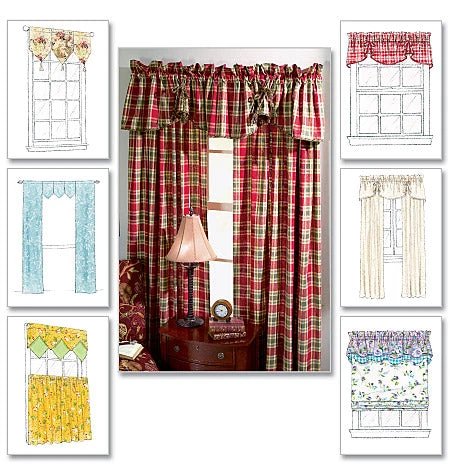 McCall's Pattern M4408 Window Essentials (Valances And Panels) 1 McCall's Pattern M4408 Window Essentials (Valances And Panels)