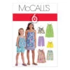 McCall's Pattern M5797 Children's/Girls' Tops, Dresses, Shorts And Pants
