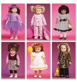 McCall's Pattern M6005 Clothes And Accessories For 18" Doll