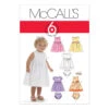 McCall's Pattern M6015 Infants' Lined Dresses, Panties And Headband
