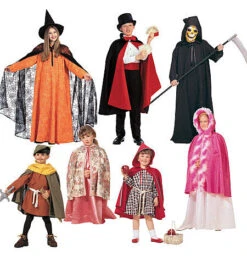McCall's Pattern M7224 Children's, Boys' And Girls' Cape And Tunic Costumes