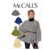 McCall's Pattern M7477 Misses' Hooded, Collared Or Collarless Capes
