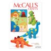 McCall's Pattern M7553 Dinosaur Plush Toys And Appliquéd Quilt