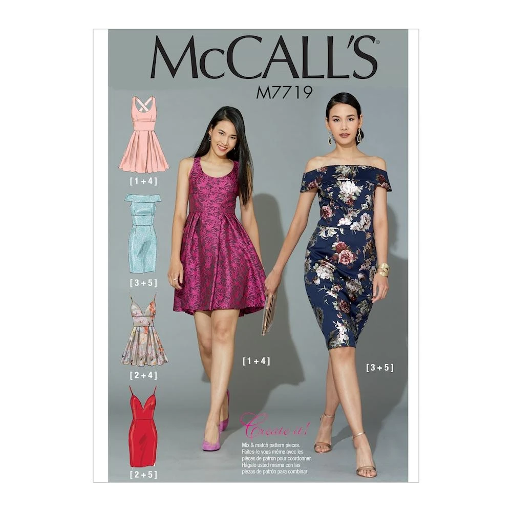 McCall's Pattern M7719 Misses' Dresses 1 McCall's Pattern M7719 Misses' Dresses