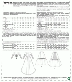 McCall's Pattern M7826 Misses' Costume 3 McCall's Pattern M7826 Misses' Costume -Sewing Supplies Store m7826 1 30c8e097 83eb 4644 a8ef 0a08a7911fc6